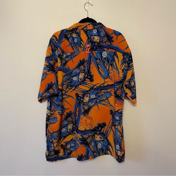 Vintage Y2K L Ecko Unltd. Fantastic Four blue short sleeve shirt Mr. Fantastic - Picture 5 of 7